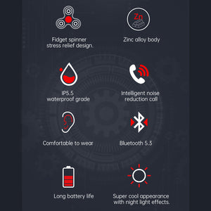 HETDUS™ Stylish Wireless Earbuds with Pocket Watch Design - HETDUS