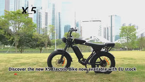 AAIRSK X5 fat tyre electric bike product overview video.