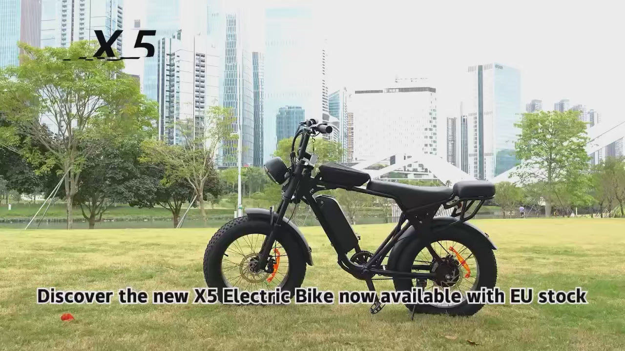 AAIRSK X5 fat tyre electric bike product overview video.